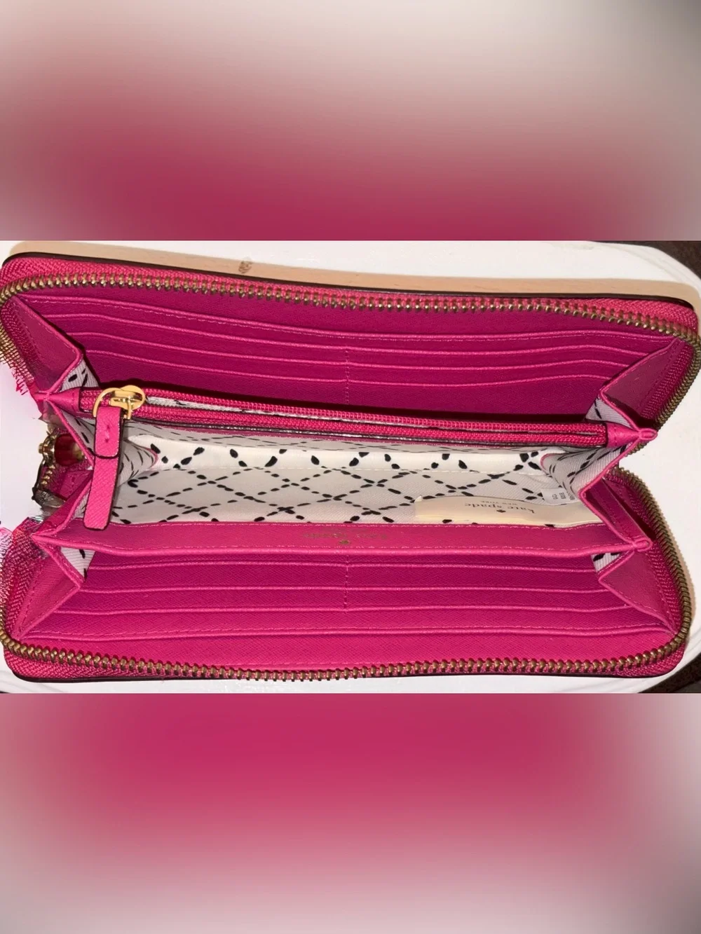 Kate Spade Neda Laurel Way Saffiano Zip Around Wallet - Pink